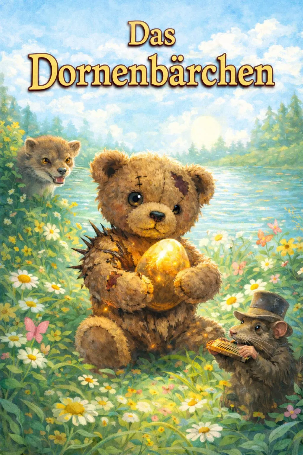 Das Dornenbärchen – Märchenhafte Szene mit Teddybär