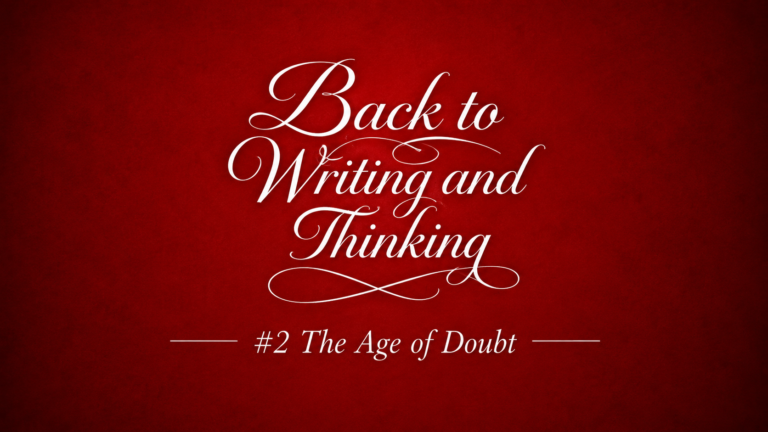 Back to writing and thinking #2