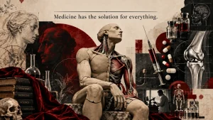 Overtreatment in medicine illustrated through surgery, medication, injections and artificial joints